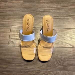 Wild Pair Clear Mule Sandals